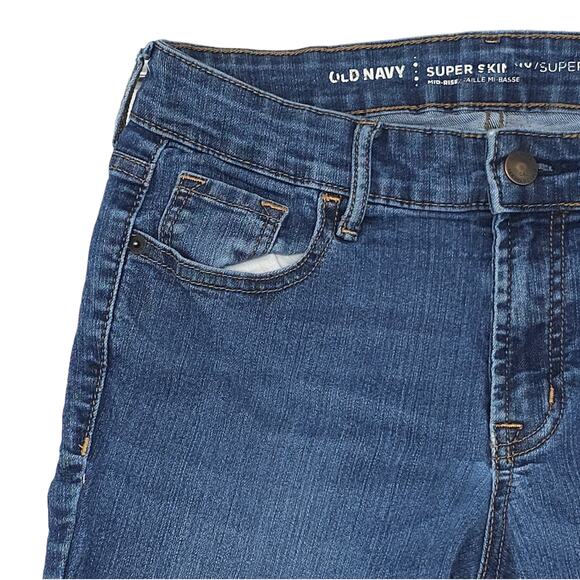Old Navy Jeans Womens 4 Blue Rockstar Super Skinny Mid Rise Medium Wash - Picture 3 of 13